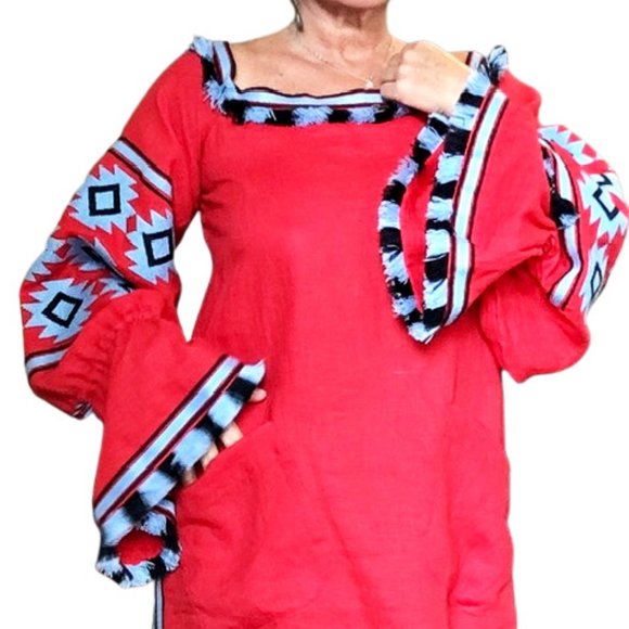 Stunning NWT March 11 Ukranian Designer Tunic Mini Dress - Picture 1 of 8